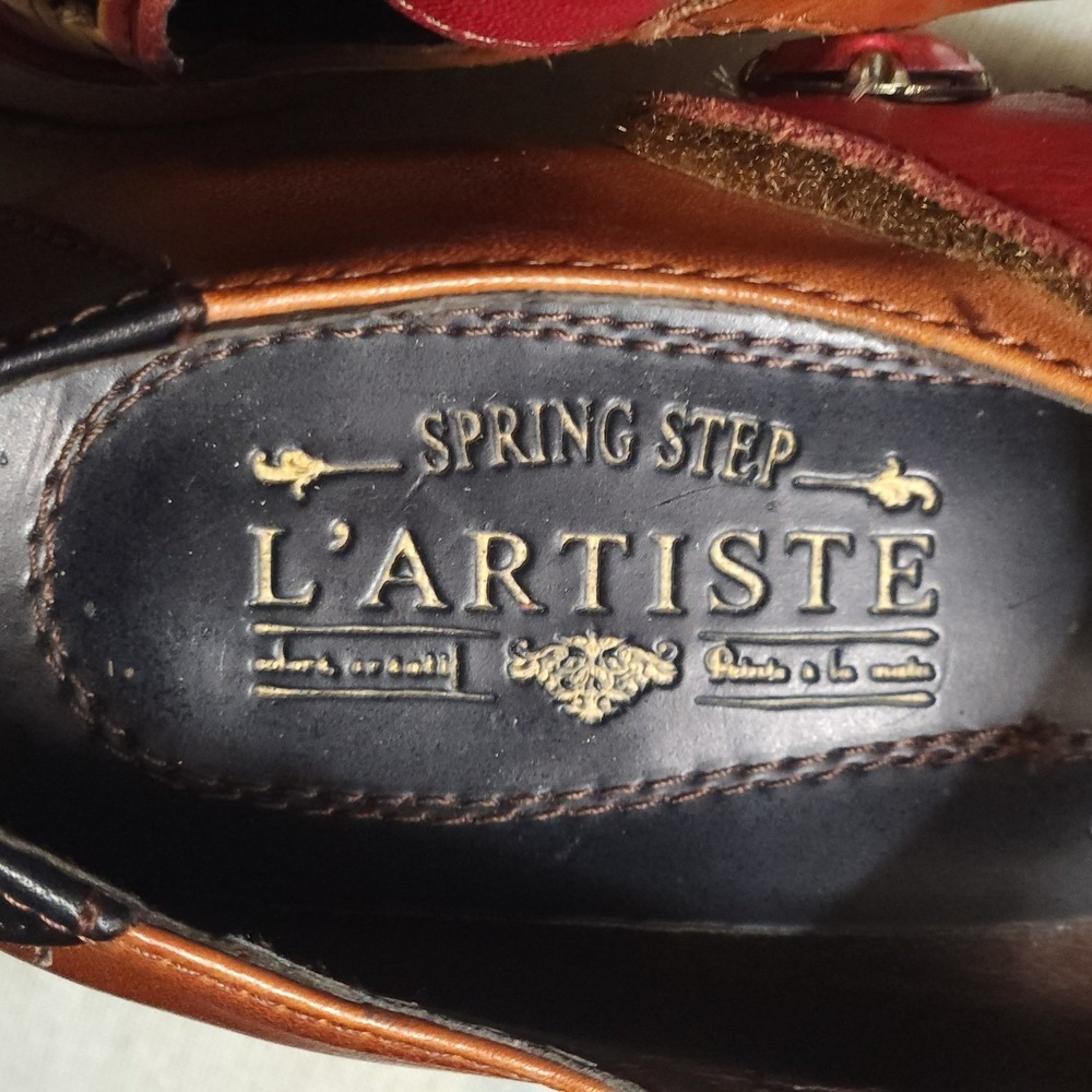 L'ARTISTE Spring Step Jardin Mary Jane Pumps EU 38 / US 7.5–8 Leather Shoes $149 - Picture 5 of 11